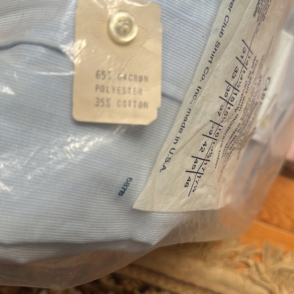 Career Club Men’s Pin Stripe Shirts 16 and 16 1/2 Neck 33 Sleeve BUNDLE OF 2 NIP - Picture 5 of 8